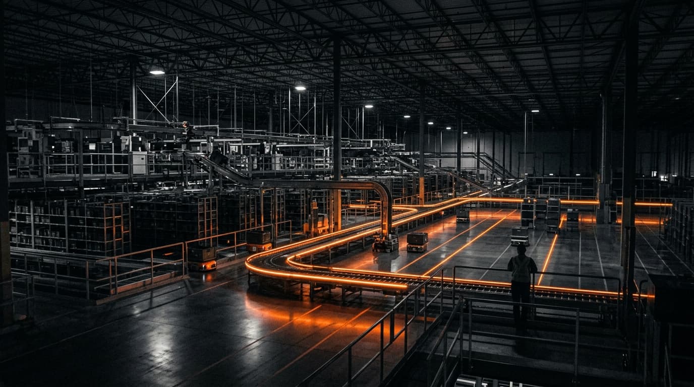 Modern automated robotic commerce fulfillment center